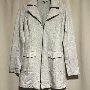 Cabi Full Zip Jacket/Blazer Heather Grey Size S